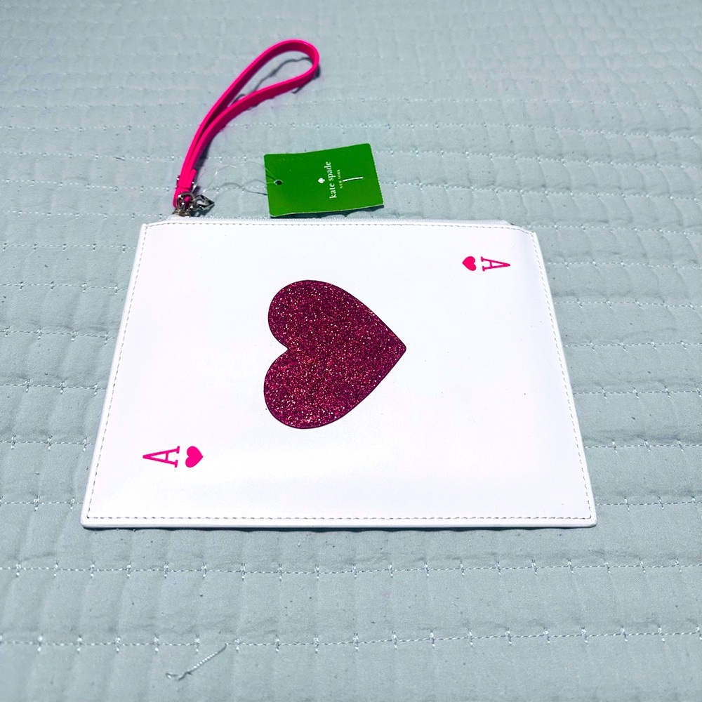 NWT Kate Spade Playing Card Wristlet - Ace of Hearts